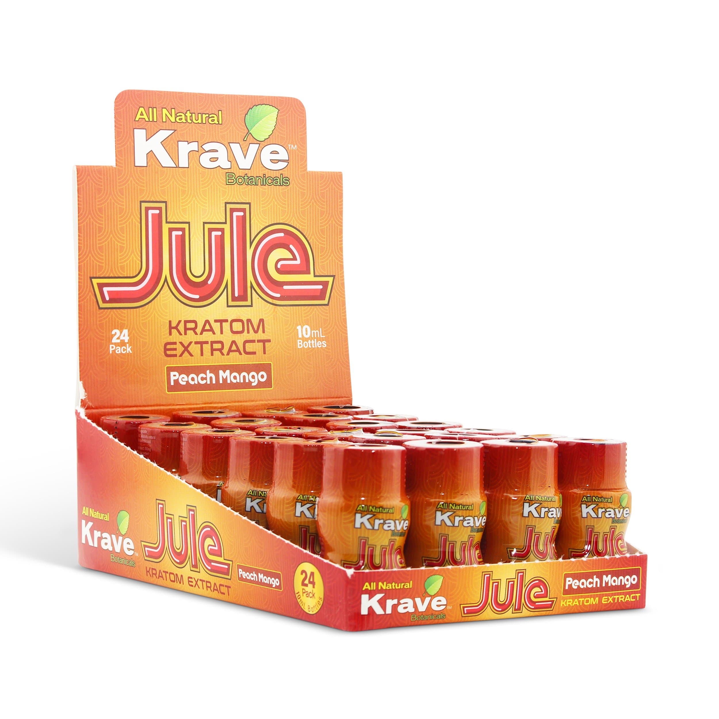 Krave Jule Kratom Extract Shot Peach Mango 100mg 10 ml — view 2