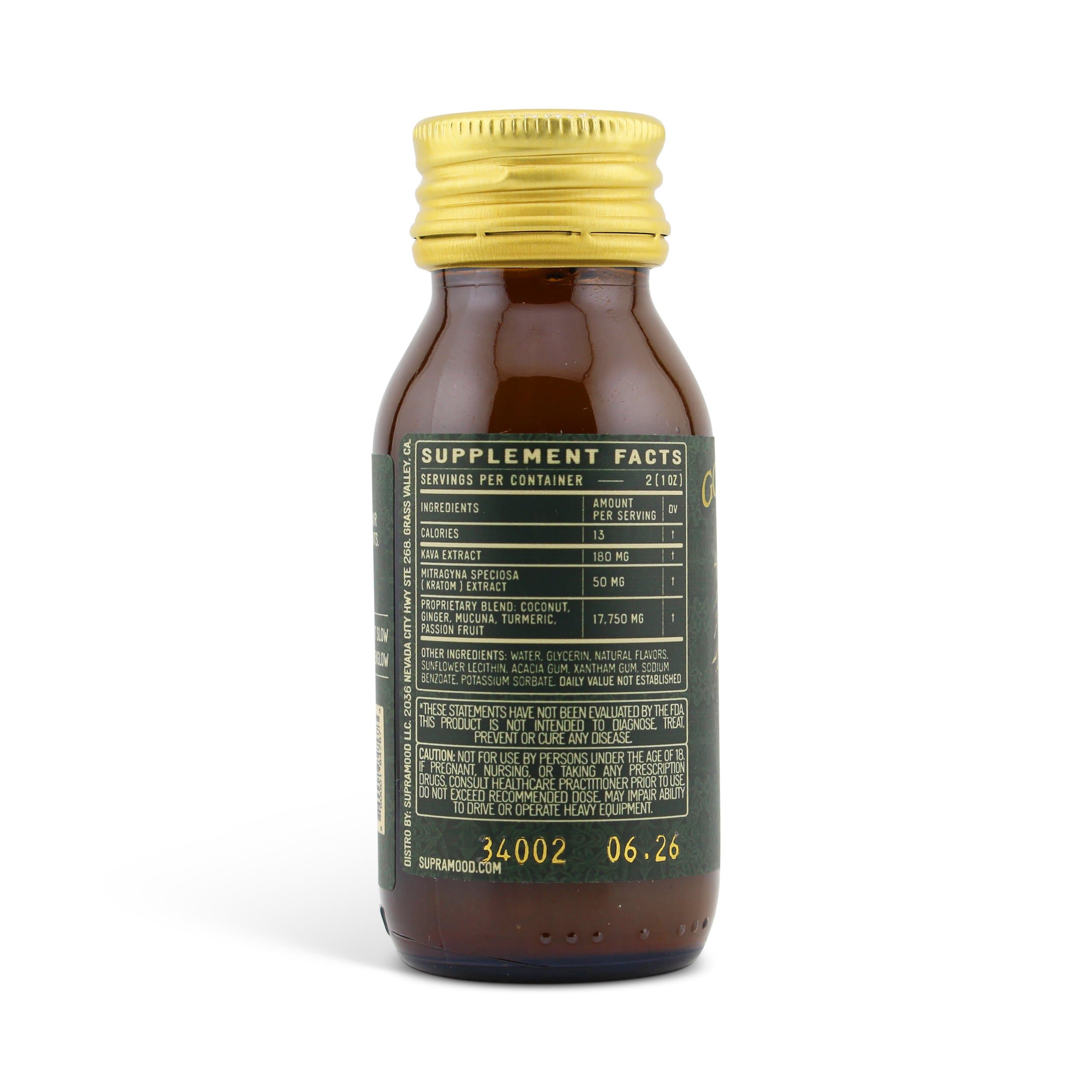 Supramood Goldenglow Kava Kratom Shot 60ml — view 3